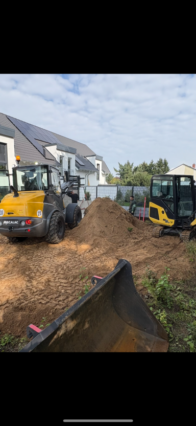 Radlader und Bagger Erdaushub Koblenz